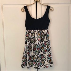 Judith March Mosaic Floral Print Dress - Small